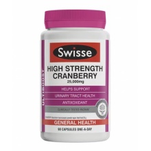 Swisse High Strength Cranberry 新包装 斯维诗 天然植物精华 保健品 蔓越莓胶囊高浓度 呵护泌尿系统 保养卵巢妇科 100粒 澳洲原装进口 澳洲代购 澳洲直邮