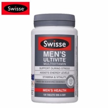 Swisse Men's 新包装 斯维诗 男士复合维生素 复合维生素 矿物质 保健 缓解压力 提高耐力活力 120粒/瓶 澳洲进口 澳洲代购 澳洲直邮