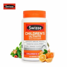 Swisse Children's Ultivate 斯维诗 儿童复合维生素 咀嚼片 多种维生素 矿物质维他命 促进食欲 均衡营养 提高免疫力 120片 澳洲进口 澳洲代购 澳洲直邮