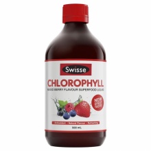 Swisse Chlorophyll 斯维诗 梅子味 叶绿素 口服液 500ml/瓶 天然 植物萃取 清体排毒 澳洲代购 澳洲直邮 澳洲进口