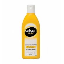 Selsun 黄色加强去屑洗发水 控油止痒 375ml