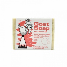 Goat Soap  椰子味羊奶皂100g 山羊奶手工香皂 洗手洁面沐浴皂 保湿滋润 婴儿儿童妈妈孕妇适用 澳洲原装进口 澳洲代购 澳洲直邮