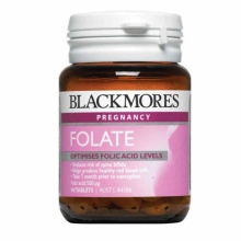 澳洲代购 直邮 Blackmores FOLATE 澳佳宝 叶酸片 Folate 孕妇用 补充孕前 孕期 备孕 孕中 哺乳期 天然叶酸 澳洲进口 500mcg 90粒 * 1瓶装 叶酸