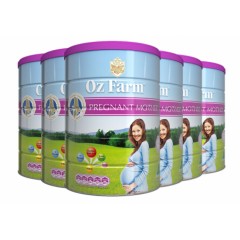 澳洲代购直邮新西兰Oz Farm 含叶酸多维配方孕妇营养奶粉 900g 六罐装（包邮）
