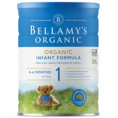 澳洲代购直邮新西兰Bellamy's 贝拉米有机奶粉900g 1段 900g （包邮，包税）