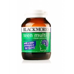 澳洲代购 直邮 新包装 澳洲 澳佳宝 (Blackmores) teen multi + Brain Nutrients for Guys 青少年 复合维生素 60粒 男孩 澳洲进口