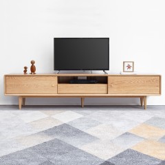 澳洲代购 全实木推拉门电视柜Australia purchasing all solid wood sliding door TV cabinet