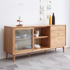 澳洲代购 全实木双门餐边柜含上座Australia purchasing all solid wood double door sideboard with upper seat