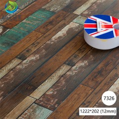 7326(12mm) 1㎡强化复合地板 正品 个性时尚拼色 耐磨