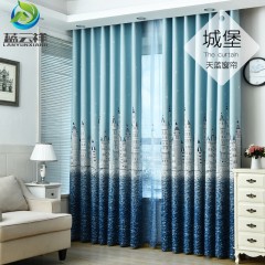 窗帘新款客厅简约现代卧室小窗短帘全遮光飘窗布料落地窗New curtain living room bedroom small window short curtain bay window French window