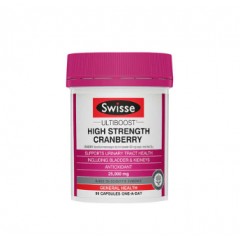 Swisse High Strength Cranberry 新包装 斯维诗 天然植物精华 保健品 蔓越莓胶囊高浓度 呵护泌尿系统 保养卵巢妇科 100粒 澳洲原装进口 澳洲代购 澳洲直邮