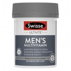 Swisse Men's 新包装 斯维诗 男士复合维生素 复合维生素 矿物质 保健 缓解压力 提高耐力活力 120粒/瓶 澳洲进口 澳洲代购 澳洲直邮