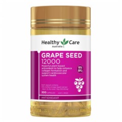 Healthy Care Grape Seed Extract 新包装 澳世康 葡萄籽精华胶囊 HC 葡萄籽 胶囊 hc 花青素 抗氧化 300粒/瓶 澳洲代购 澳洲直邮 澳洲进口