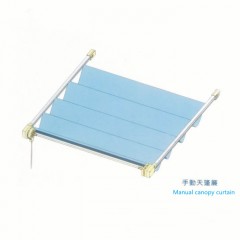 Sun room shading, heat insulation and cooling thickening track electric manual environmental protection ceiling curtain