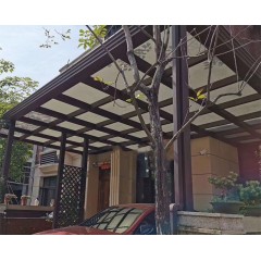 Customized terrace sun room glass canopy villa outdoor roof broken bridge aluminum