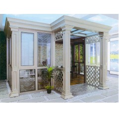 Customized aluminum alloy doors and windows sealed balcony terrace courtyard glass sun room