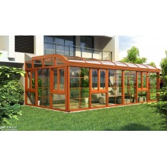 Customized Broken Bridge Aluminum Alloy Glass House Terrace Sun Room Shed Sealed Balcony