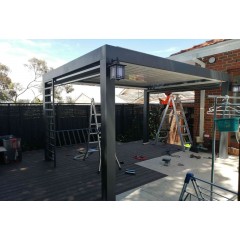 铝合金电动遮阳棚  Aluminum alloy electric sunshade