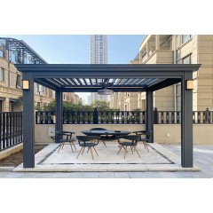 铝合金电动遮阳棚  Aluminum alloy electric sunshade