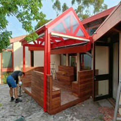 中国红凉棚  China Red Pergola