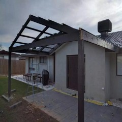 人字顶凉棚  Pergola with herringbone roof