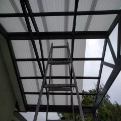 人字顶凉棚  Pergola with herringbone roof