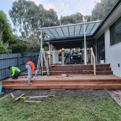 户外实木地板、遮阳棚  Outdoor solid wood flooring, awning