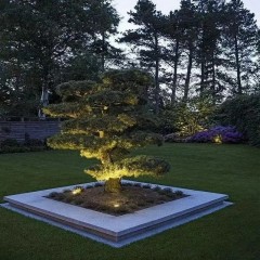 花园露台花坛设计 Garden terrace flower bed design