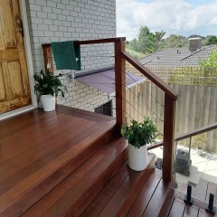 户外实木台阶  Outdoor solid wood steps