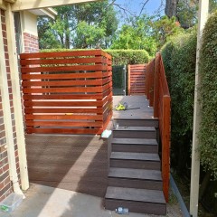 户外实木台阶  Outdoor solid wood steps