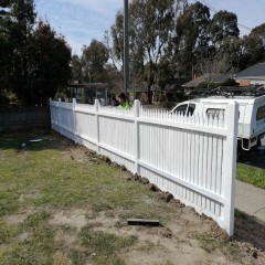 户外白色围栏  Outdoor white fence