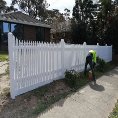 户外白色围栏  Outdoor white fence