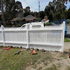 户外白色围栏  Outdoor white fence