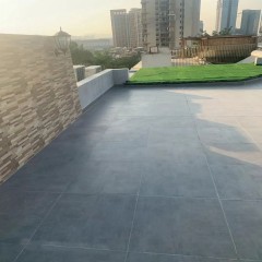 露台地砖铺设 Terrace floor tile laying