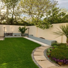 露台花园真草铺设  Real grass paving for terrace garden