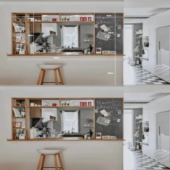 现代开放式厨房整体设计  Modern open kitchen overall design