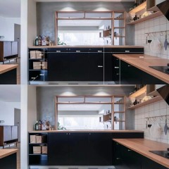 现代开放式厨房整体设计  Modern open kitchen overall design