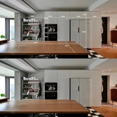 现代开放式厨房整体设计  Modern open kitchen overall design