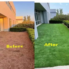 墨尔本庭院改造人工草铺设 Melbourne Patio Renovation Artificial Grass Laying