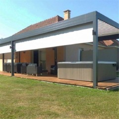 凉棚遮阳防风帘  Pergola shade and windproof curtain