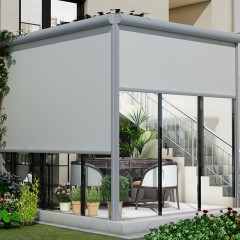 凉棚遮阳防风帘  Pergola shade and windproof curtain