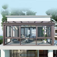 靠墙固定阳光房  Fixed sunroom against the wall