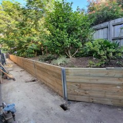 木挡土墙  Wooden Retaining Wall