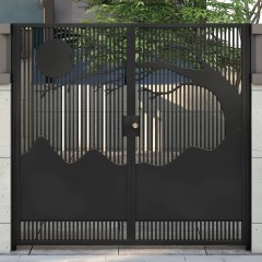 雕刻铝艺门 Carved aluminum doors