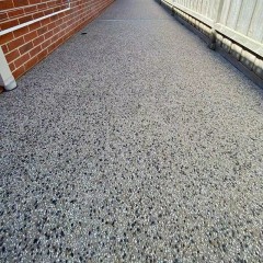 庭院水洗石走道 Courtyard washed stone walkway