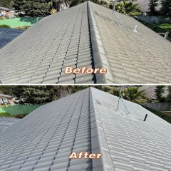 屋顶清洗、喷漆翻新 Roof cleaning, painting and renovation