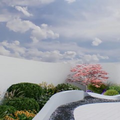 花坛设计  Flower bed design