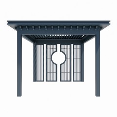 中式风格铝合金凉棚 Chinese style aluminum pergola