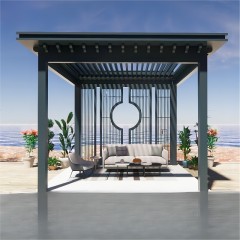 中式风格铝合金凉棚 Chinese style aluminum pergola