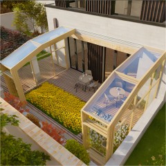 墨尔本庭院改造后院不违建可移动阳光房 Melbourne patio conversion with movable sunroom